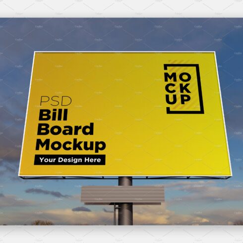 Billboard Sign Mockup Front View cover image.