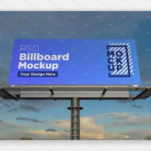 Billboard Sign Mockup Front View cover image.