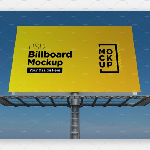 Billboard Sign Mockup Front View cover image.