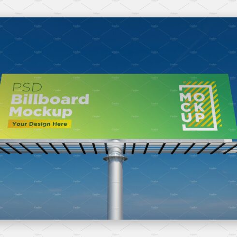 Billboard Sign Mockup front view cover image.