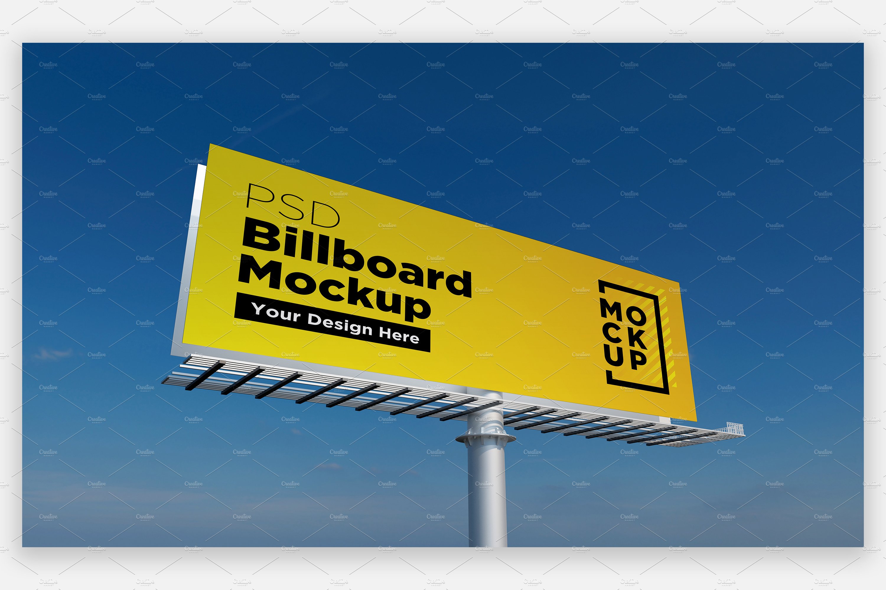 Billboard Sign Mockup Side View cover image.