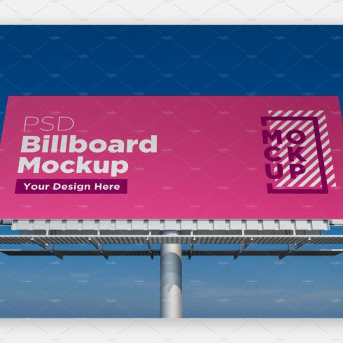 Billboard Sign Mockup front view cover image.