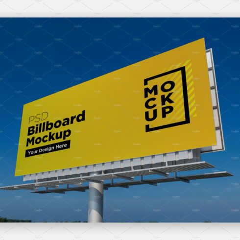 Billboard Sign Mockup Side View cover image.