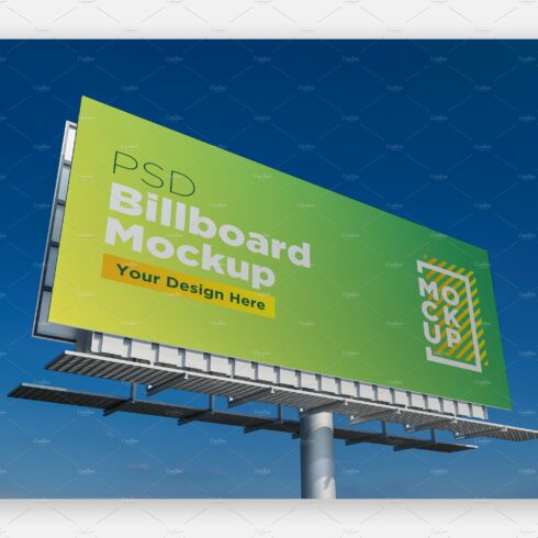 Billboard Sign Mockup Side View cover image.