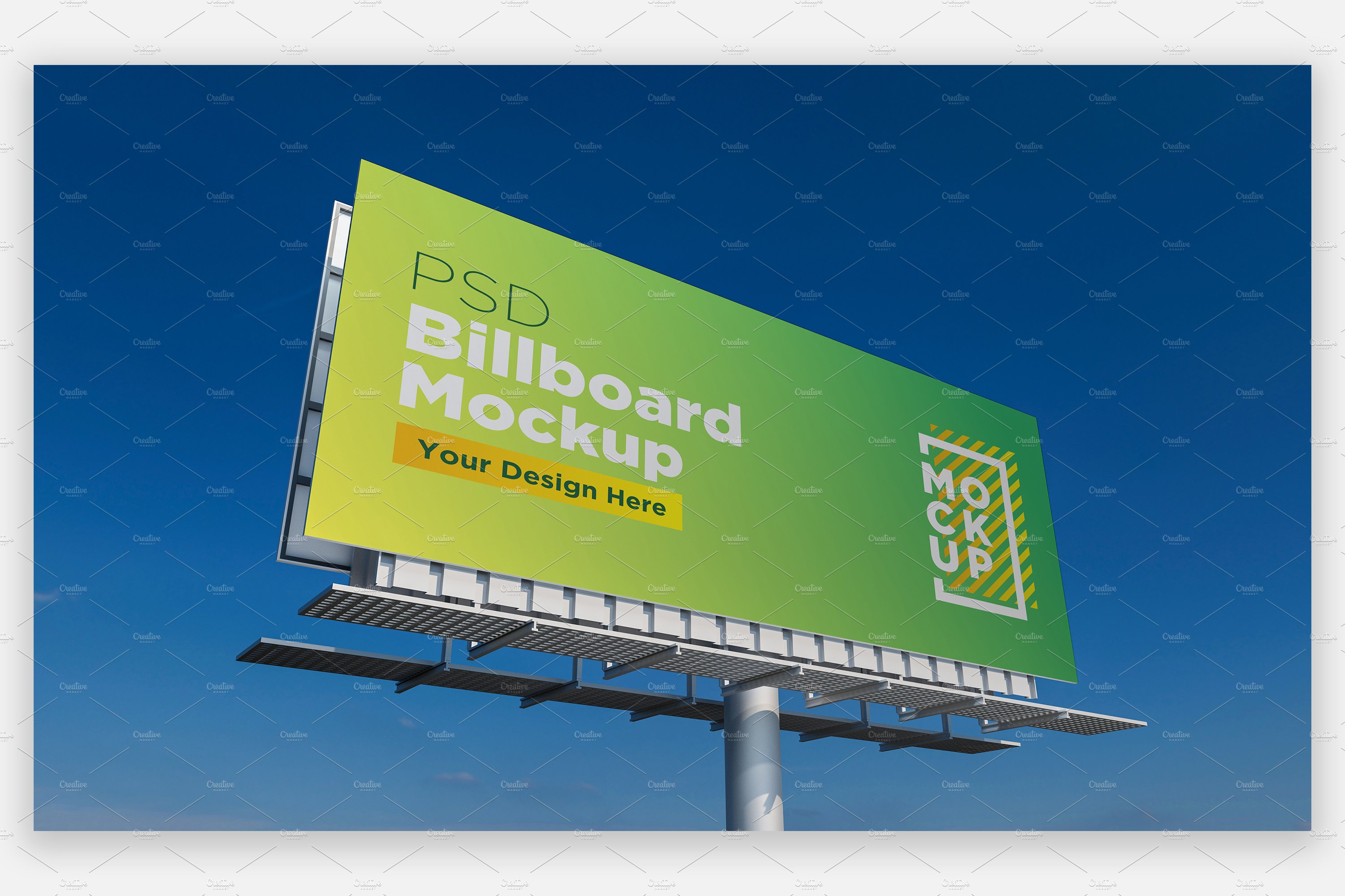 Billboard Sign Mockup Side View cover image.