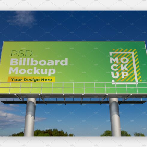 Billboard Sign Mockup Front View cover image.