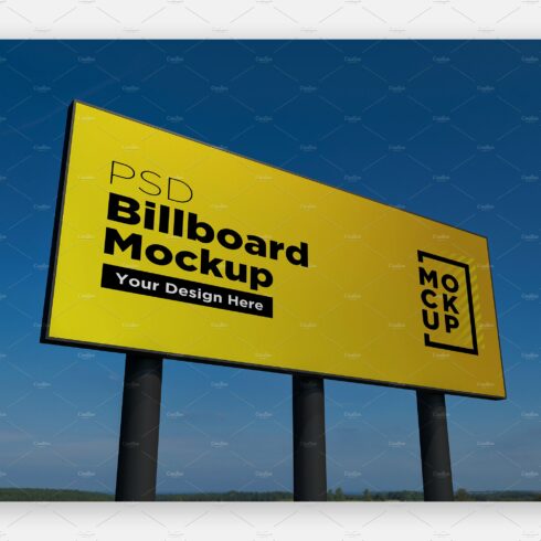 Billboard Sign Mockup Side View cover image.