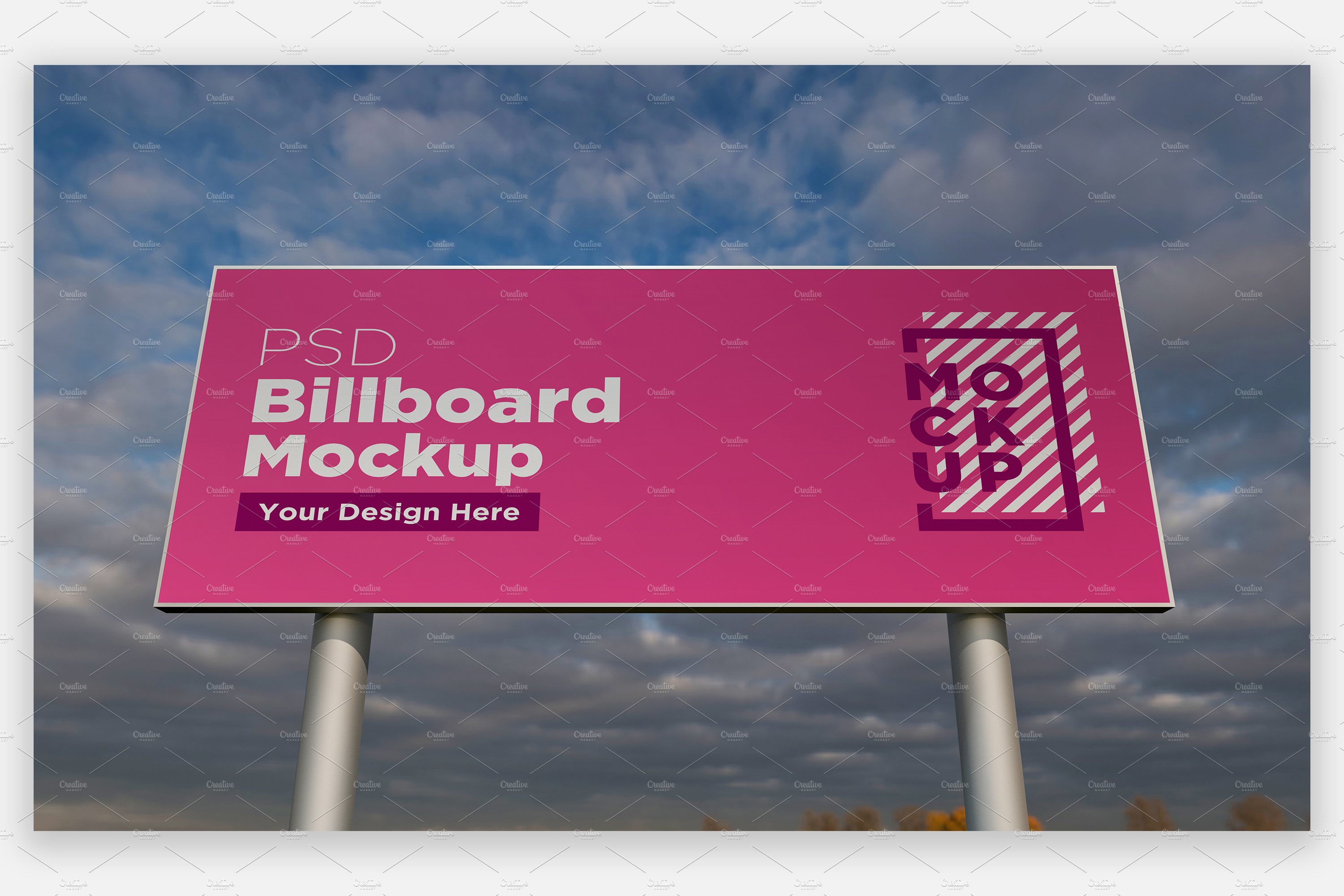 Billboard Sign Mockup front View cover image.