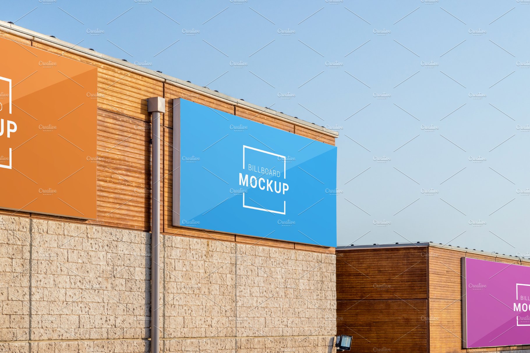 Outdoor billboard mockups cover image.