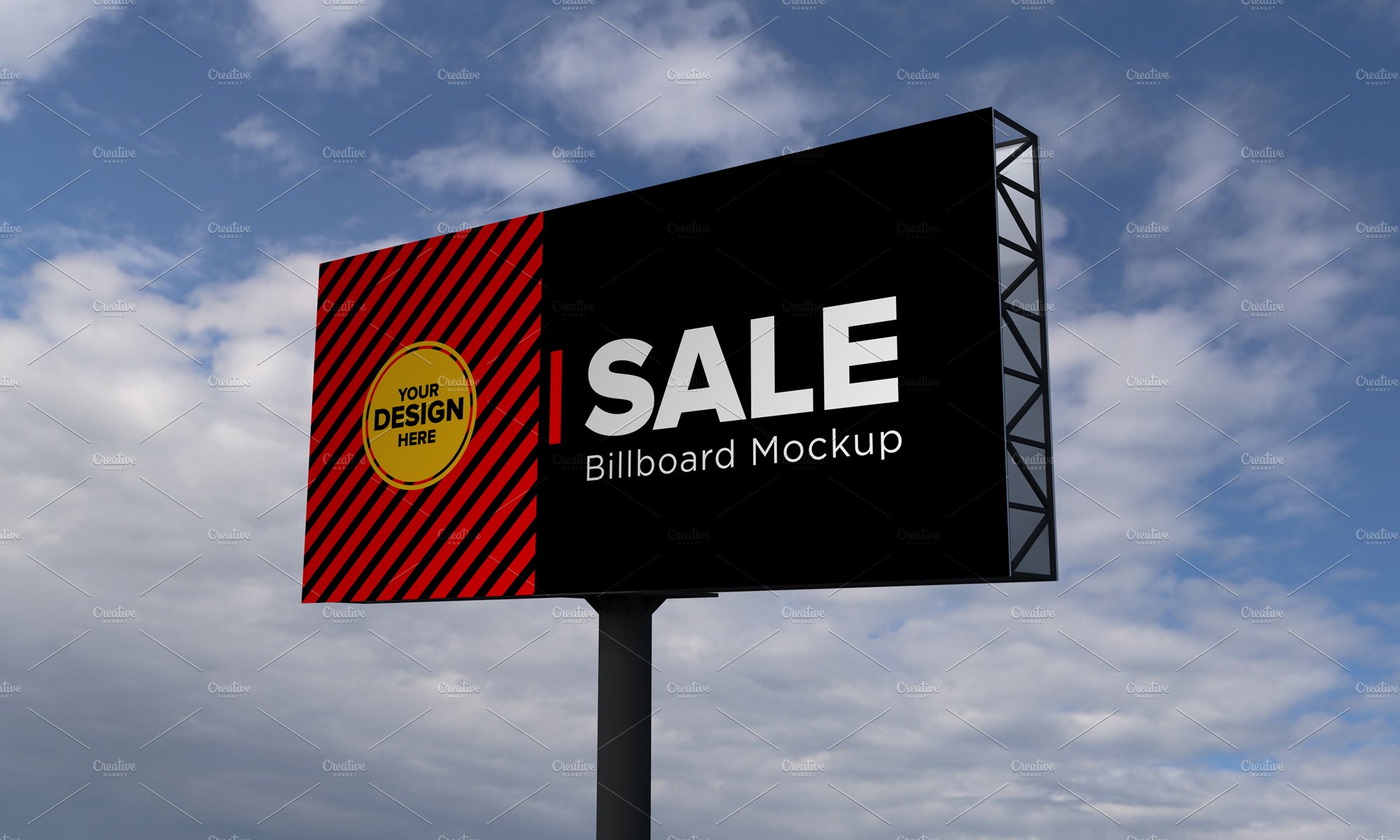 Advertising Billboard Mockup cover image.