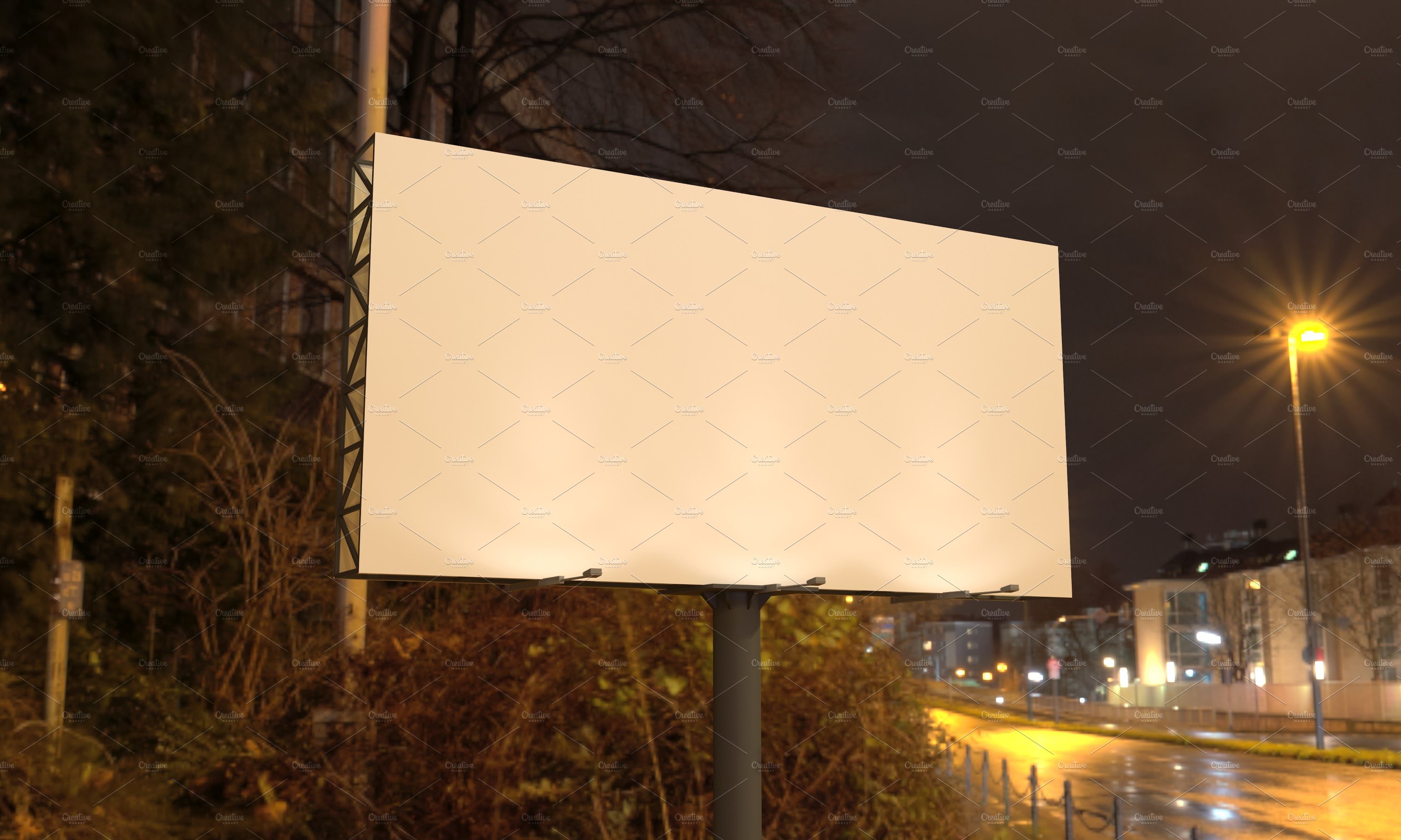 Advertising Billboard Mockup preview image.