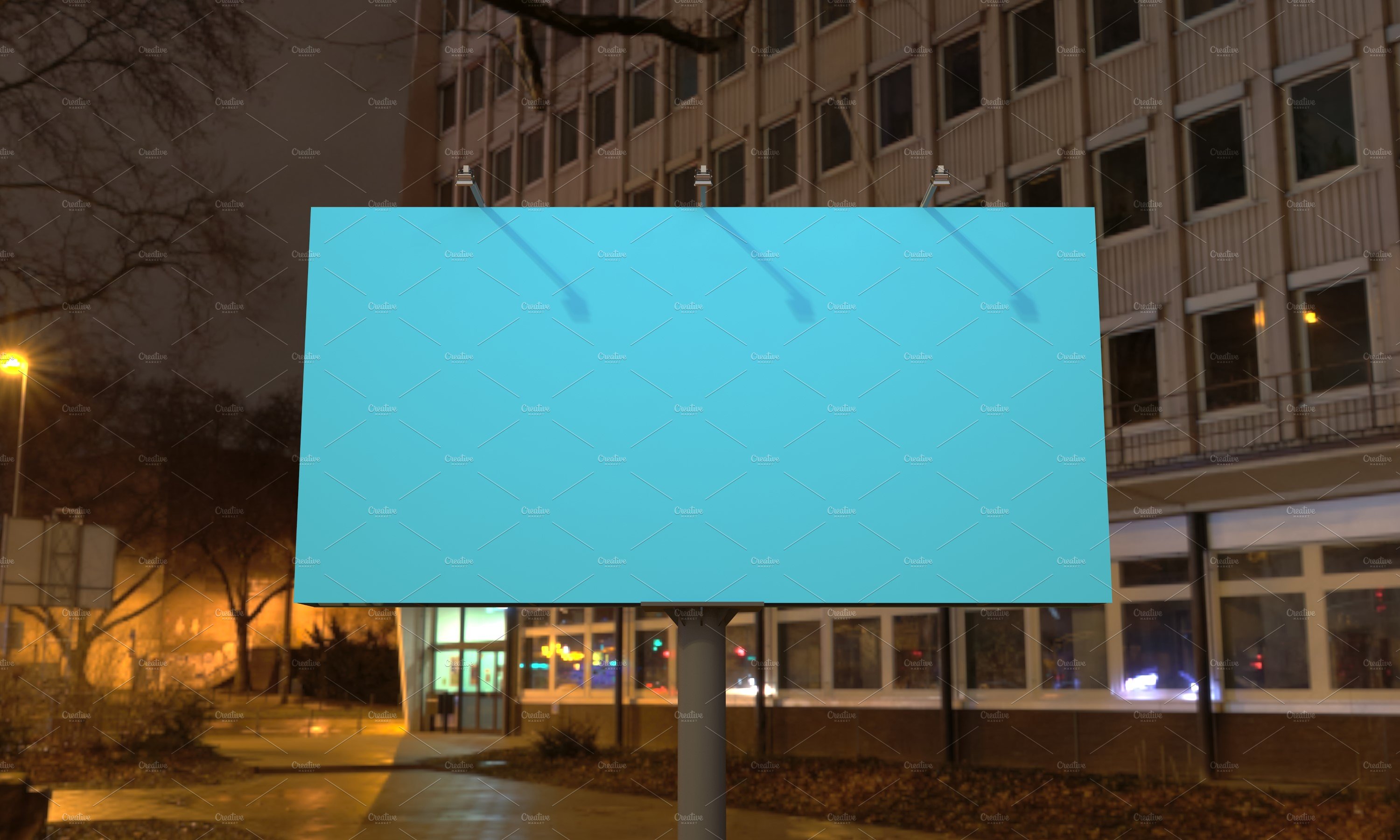 Advertising Billboard Mockup preview image.