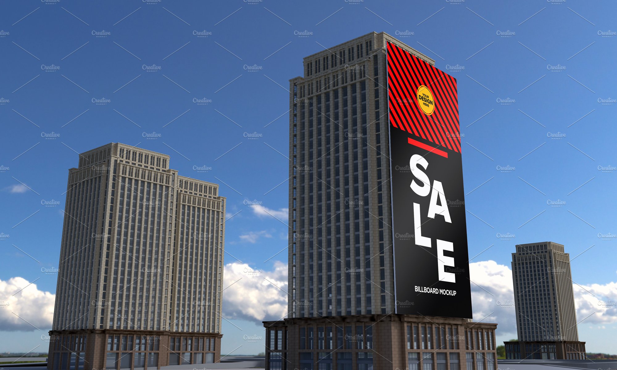 Advertising Billboard Mockup cover image.