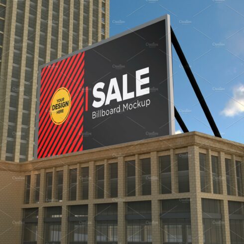 Advertising Billboard Mockup cover image.