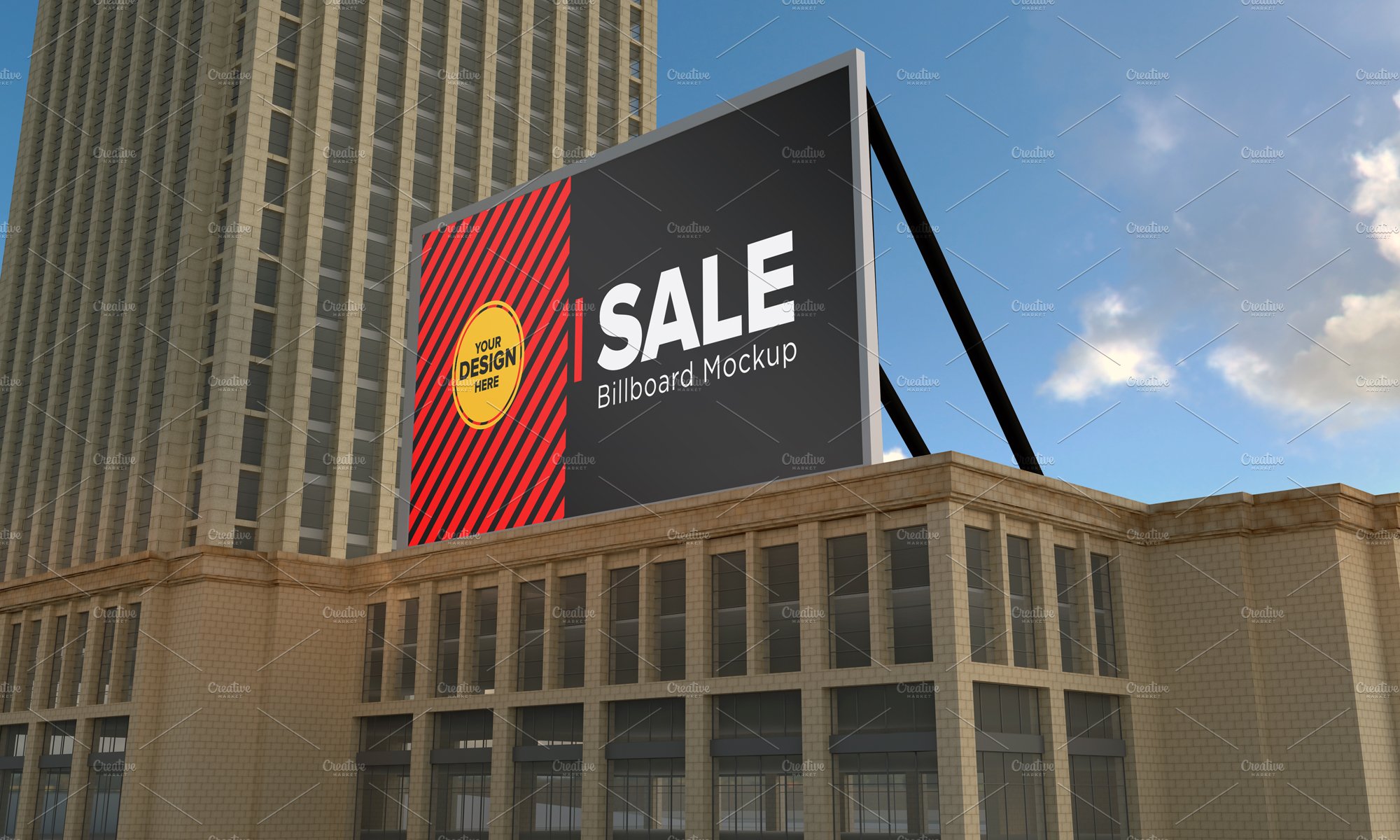 Advertising Billboard Mockup cover image.