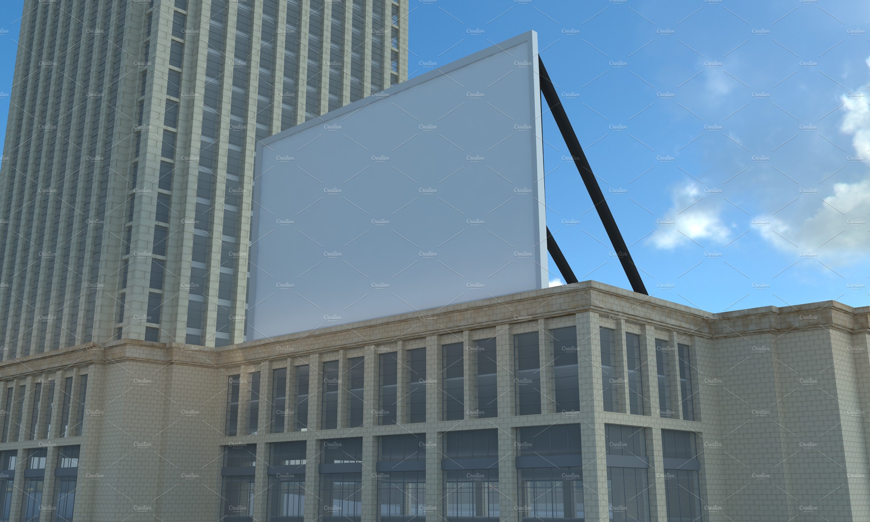 Advertising Billboard Mockup preview image.