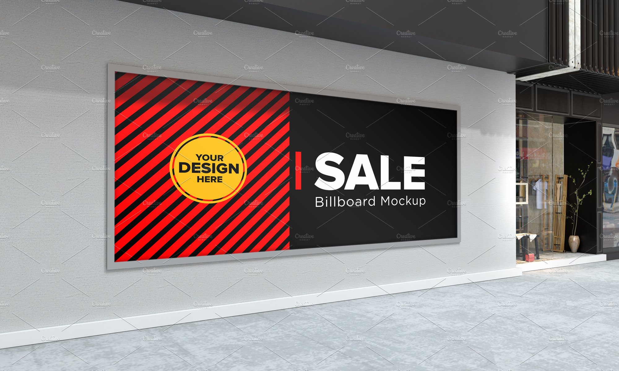 Advertising Billboard Mockup cover image.