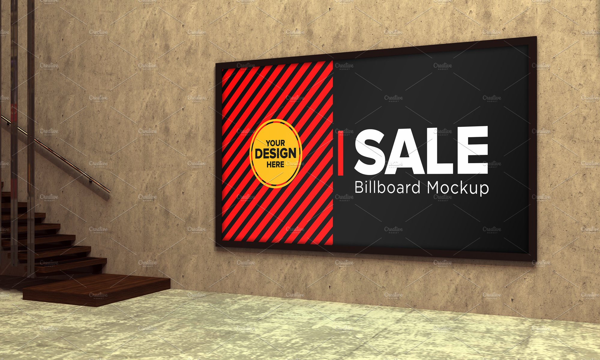 Advertising Billboard Mockup cover image.