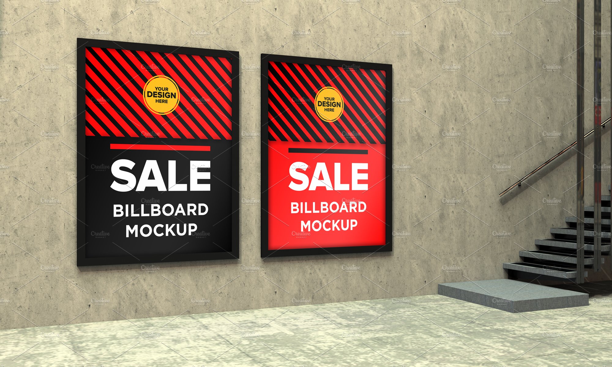 Advertising Billboard Mockup cover image.