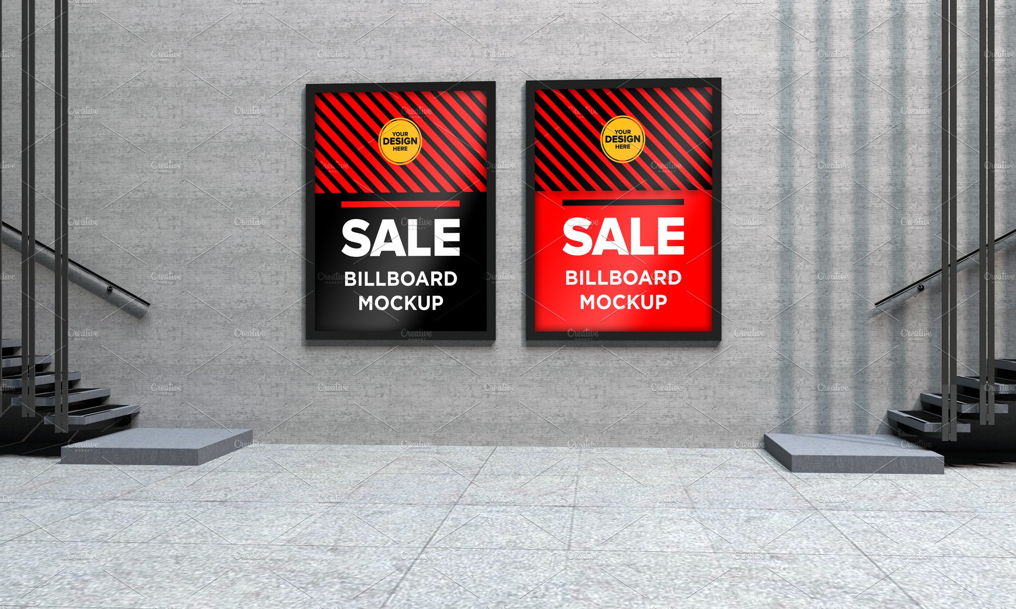 Advertising Billboard Mockup cover image.