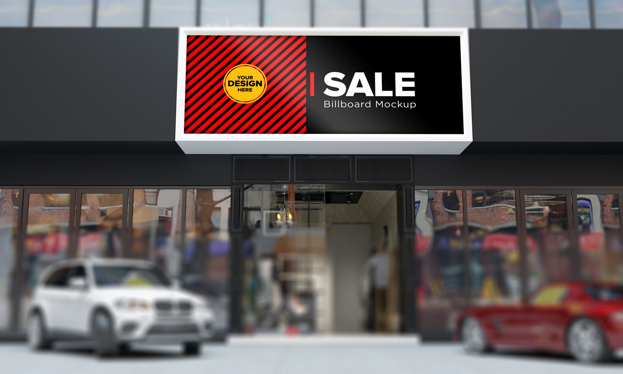 Advertising Billboard Mockup cover image.