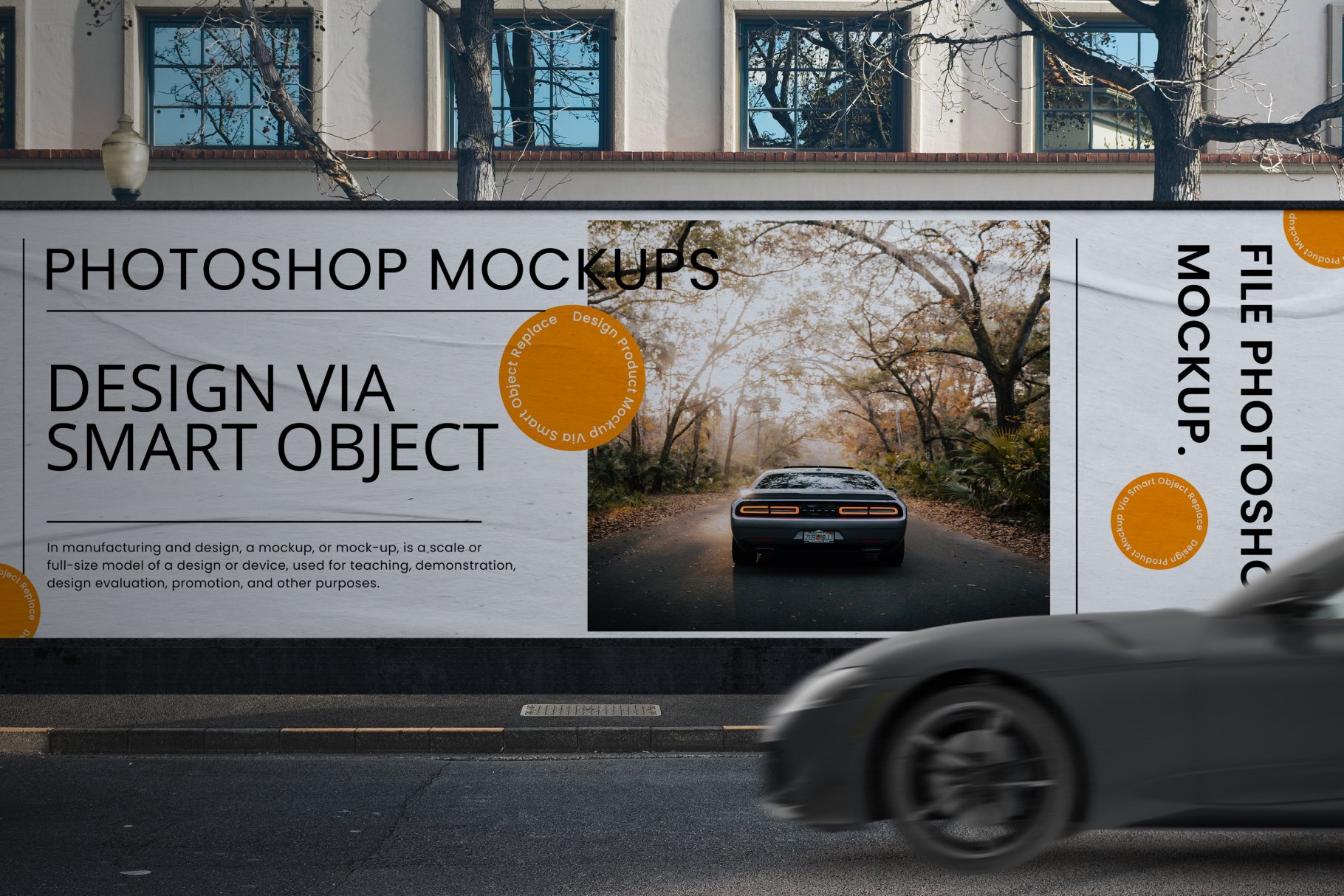 Street Billboard Mockup preview image.