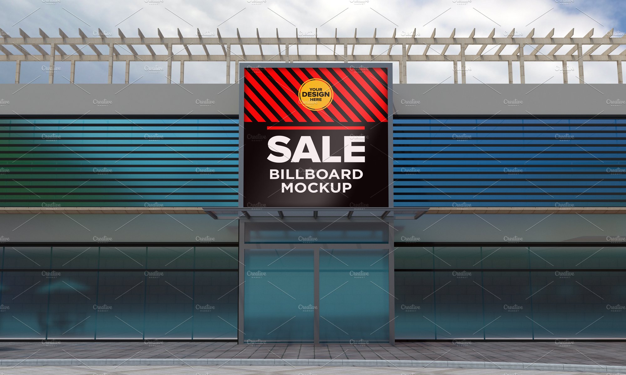 Advertising Billboard Mockup cover image.