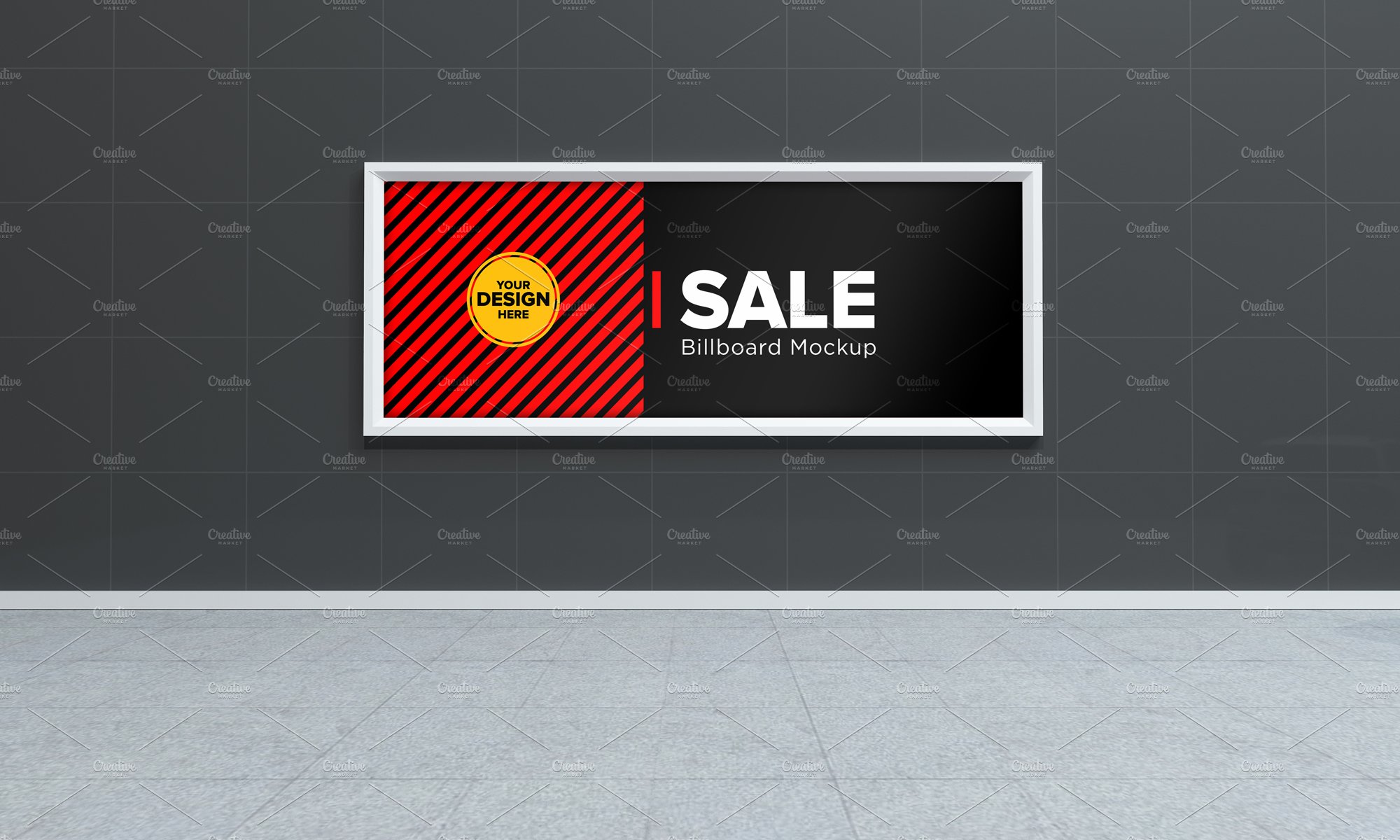 Advertising Billboard Mockup cover image.