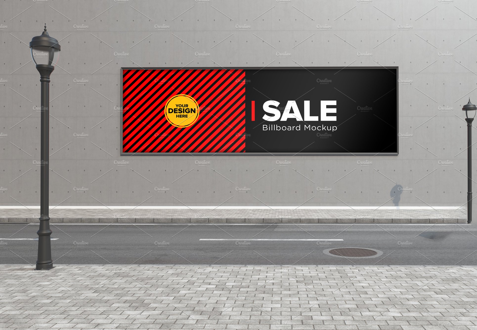 Advertising Billboard Mockup cover image.