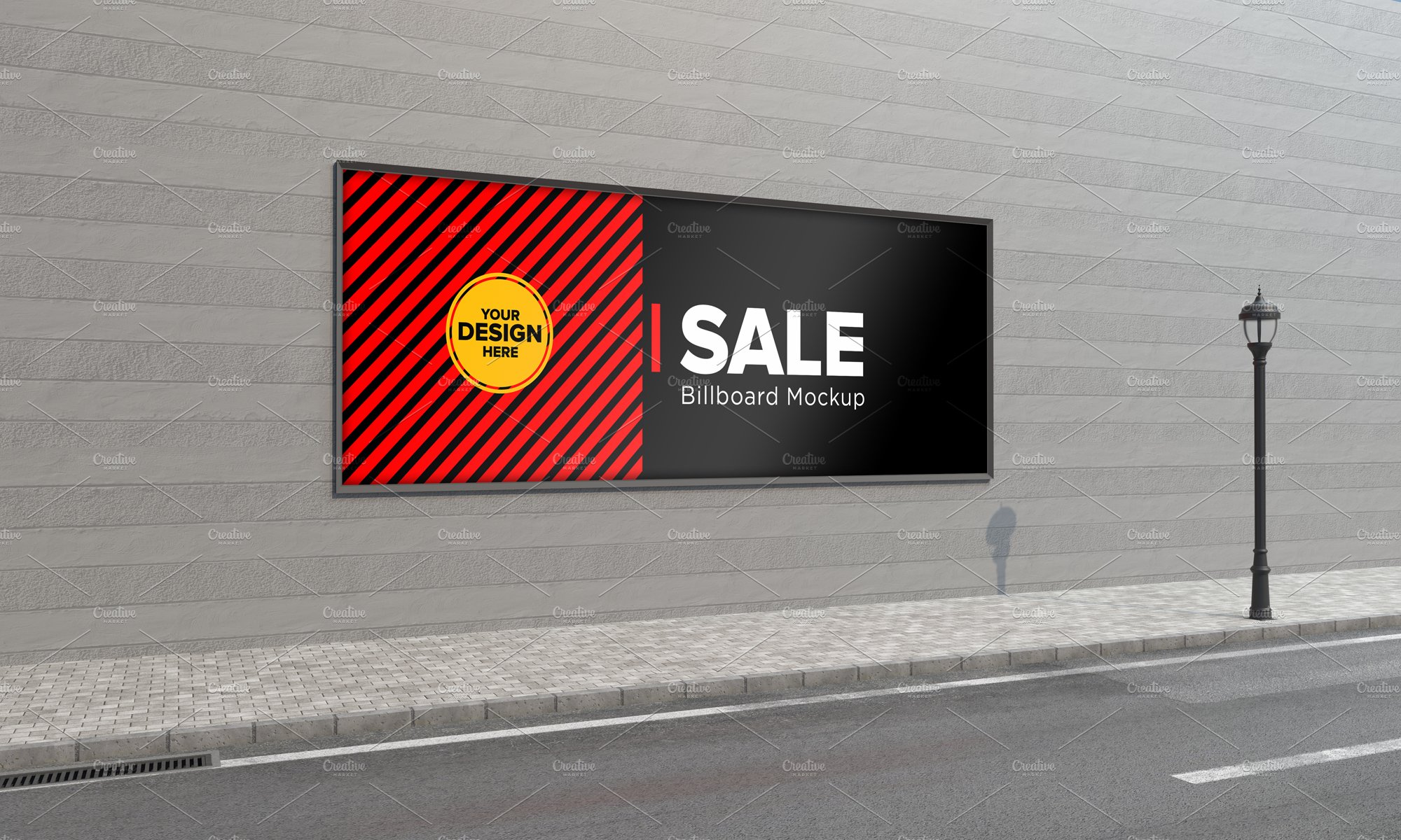 Advertising Billboard Mockup cover image.