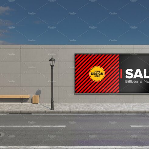 Advertising Billboard Mockup cover image.