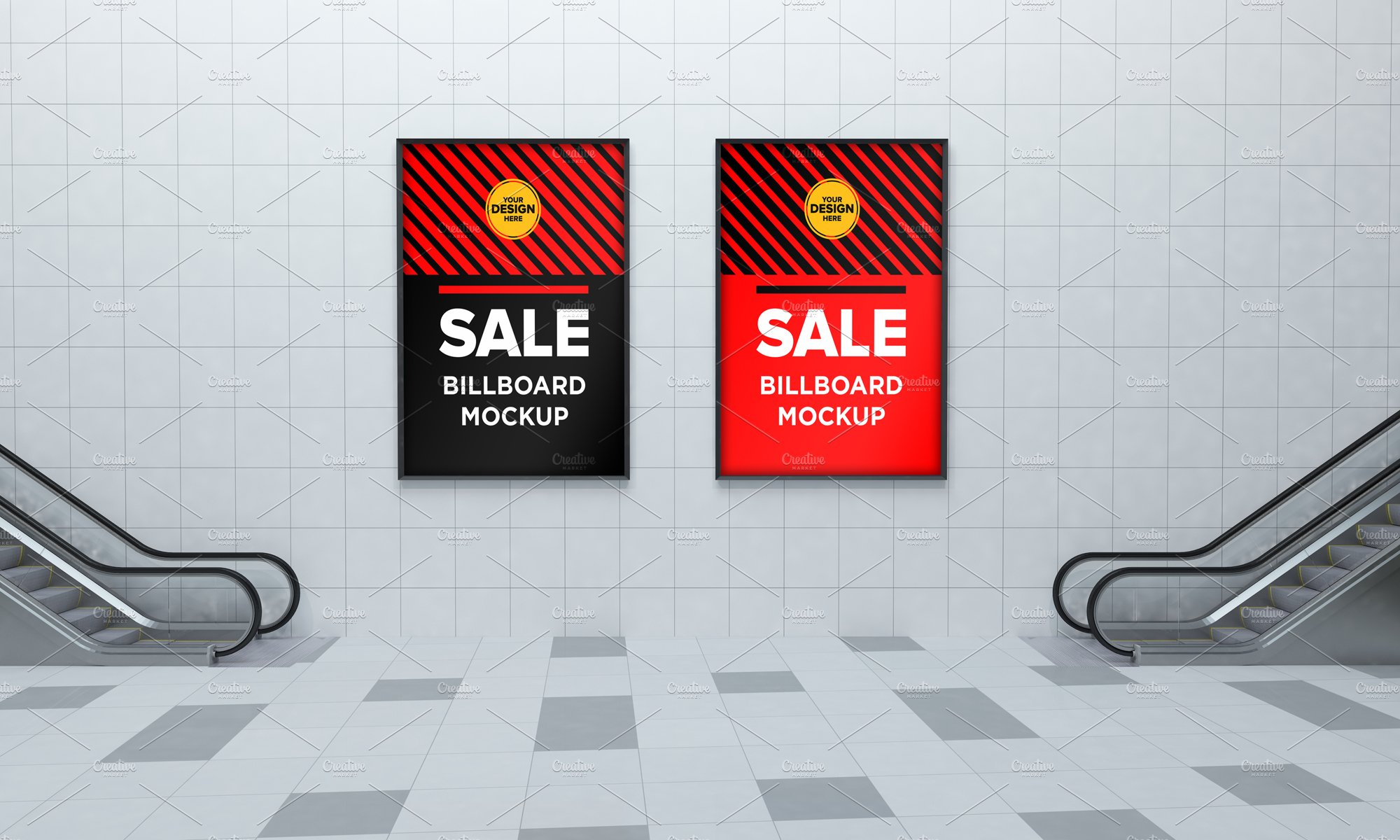 Advertising Billboard Mockup cover image.