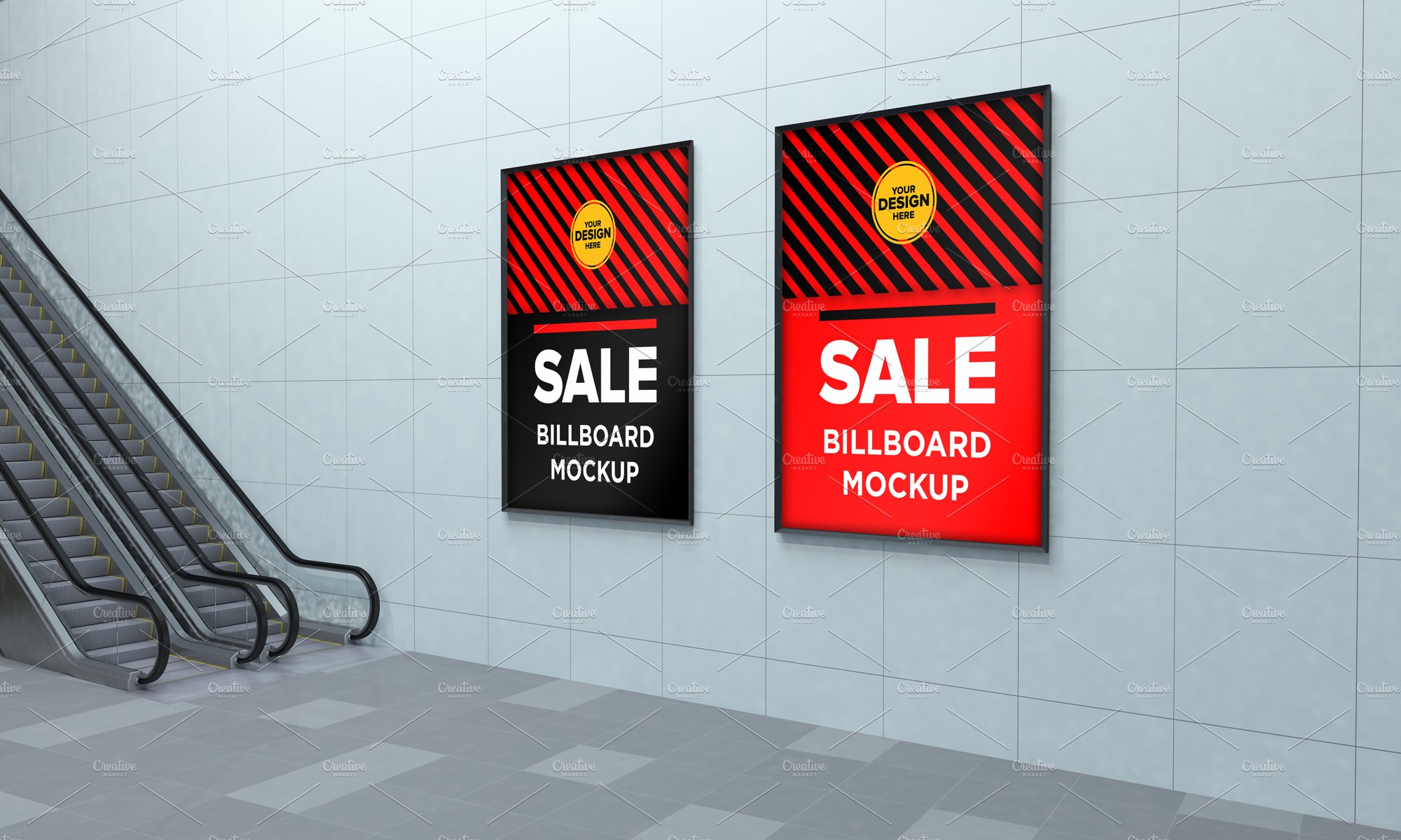 Advertising Billboard Mockup cover image.