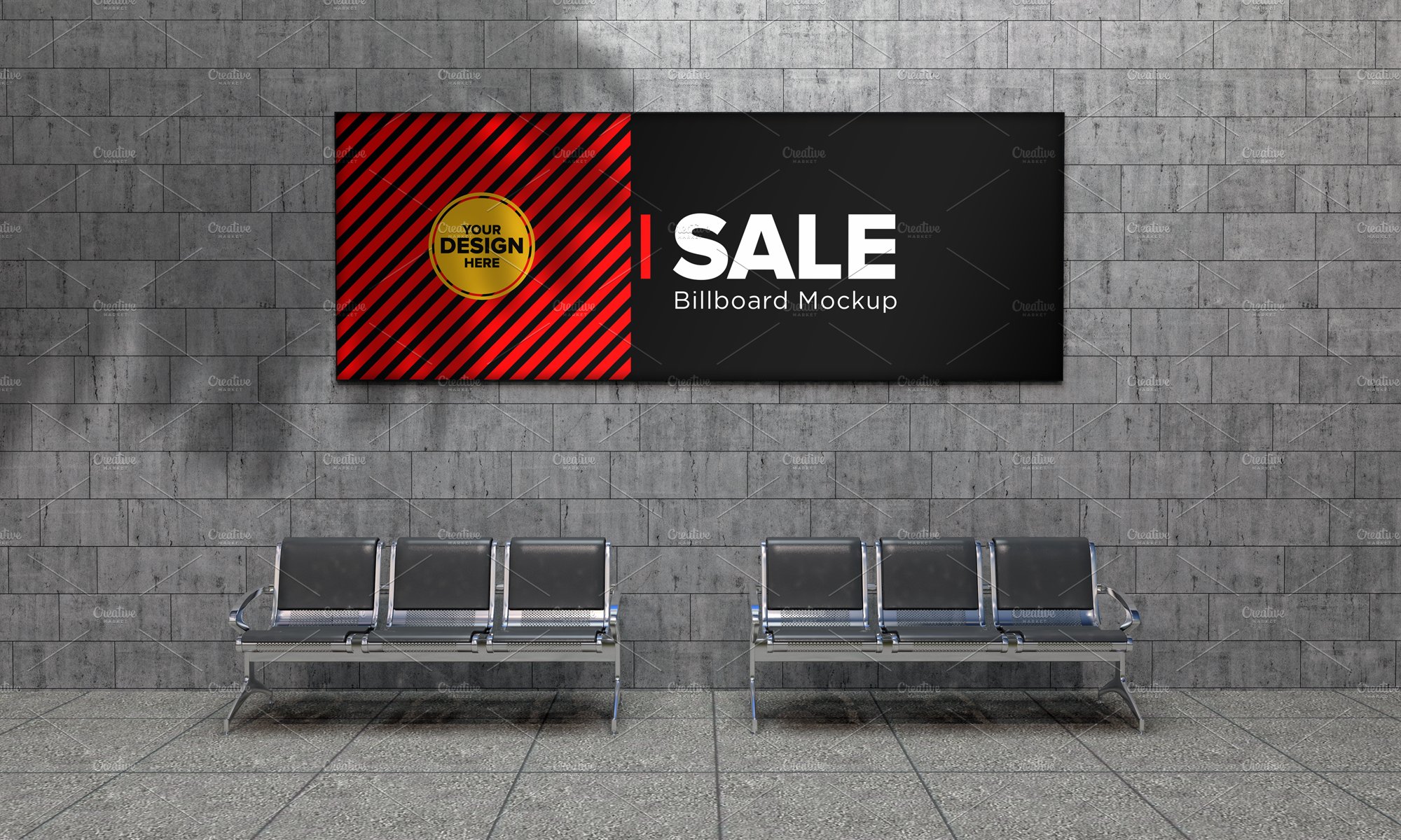 Advertising Billboard Mockup cover image.