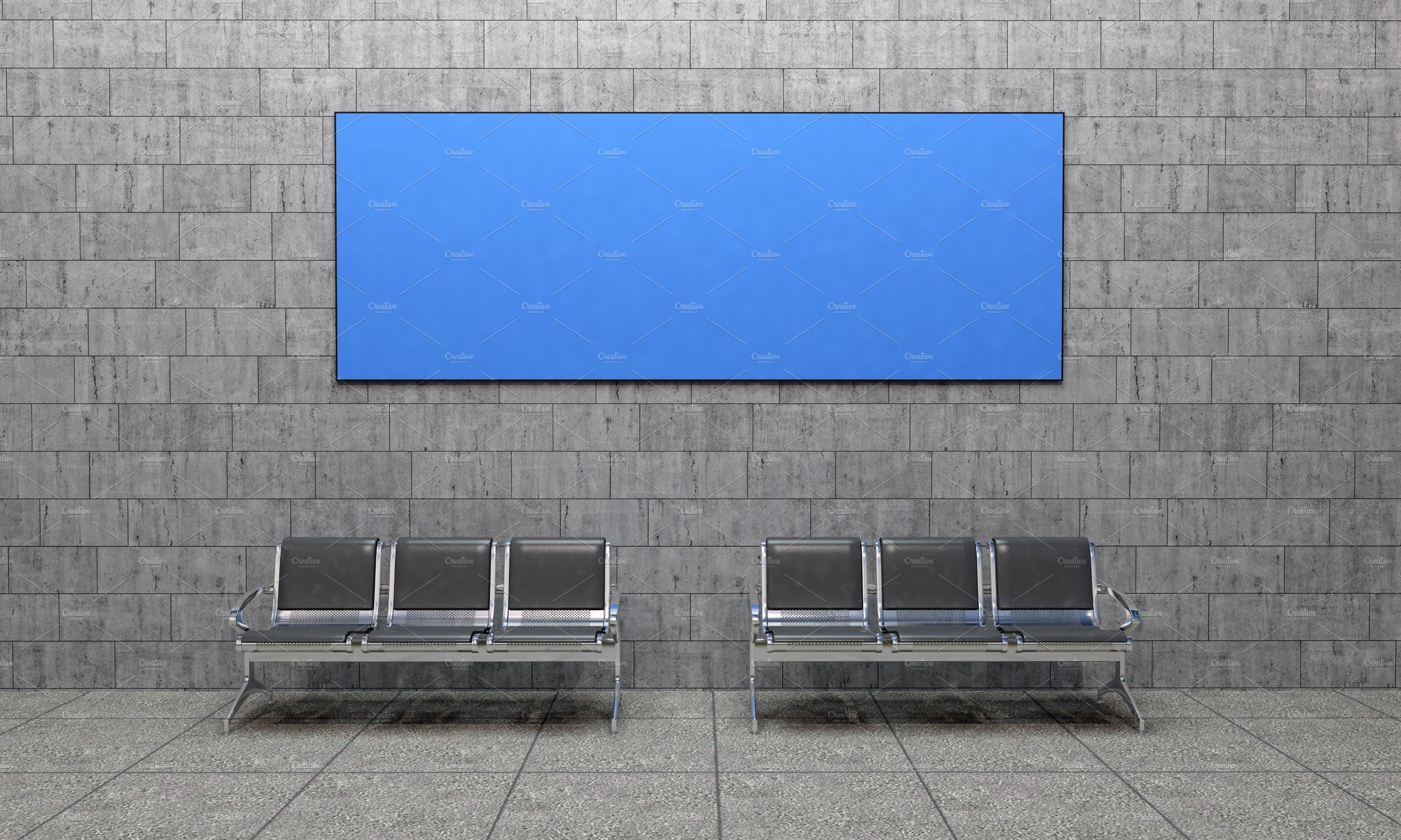 Advertising Billboard Mockup preview image.