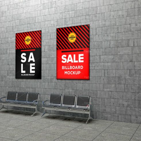 Advertising Billboard Mockup cover image.