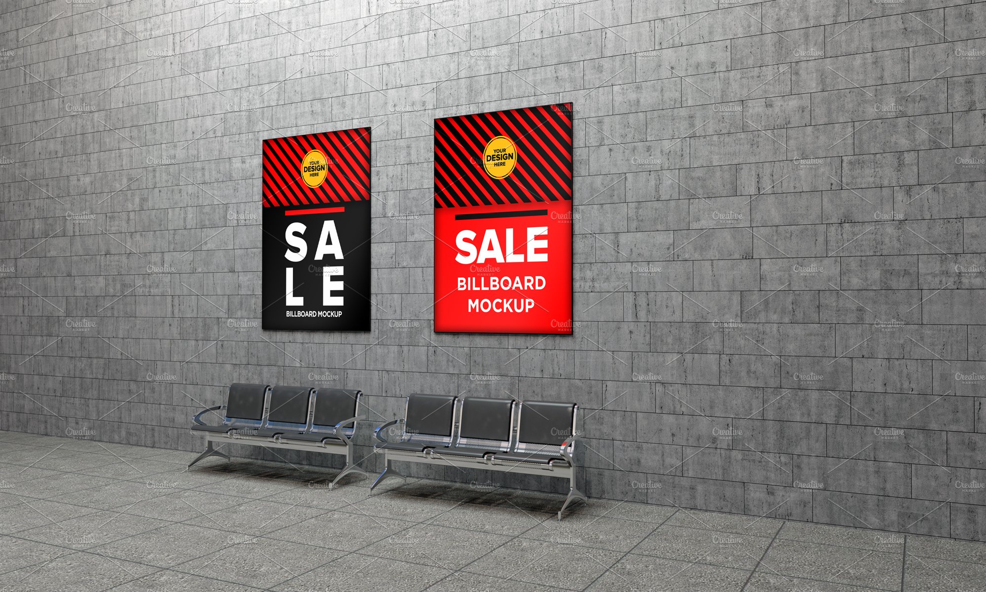 Advertising Billboard Mockup cover image.