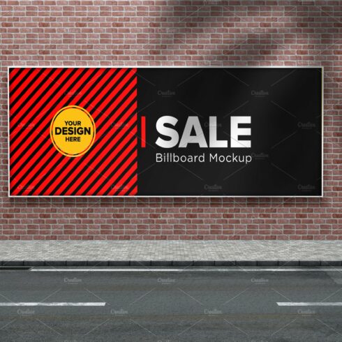 Advertising Billboard Mockup cover image.