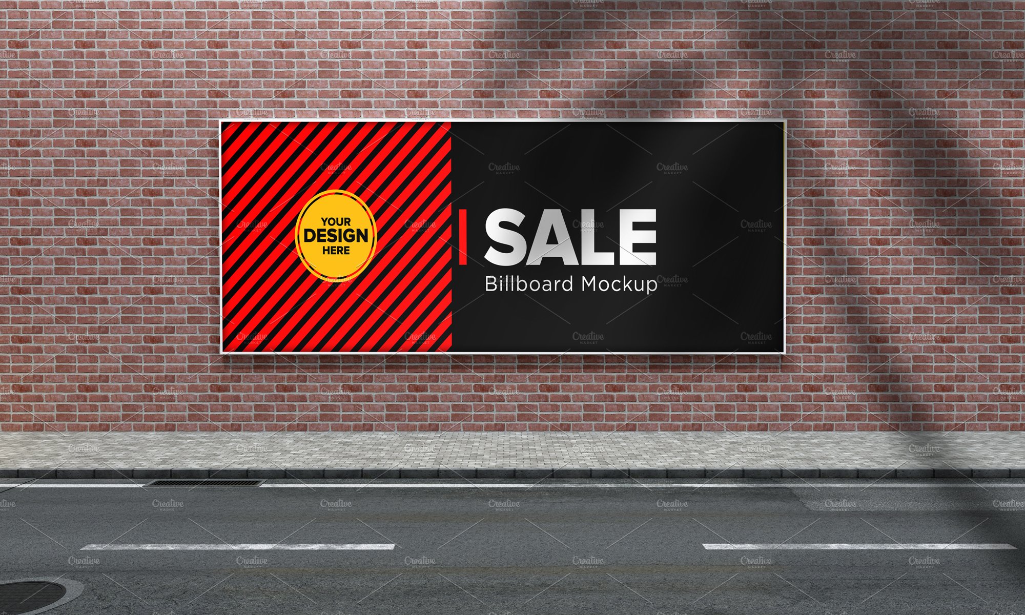 Advertising Billboard Mockup cover image.