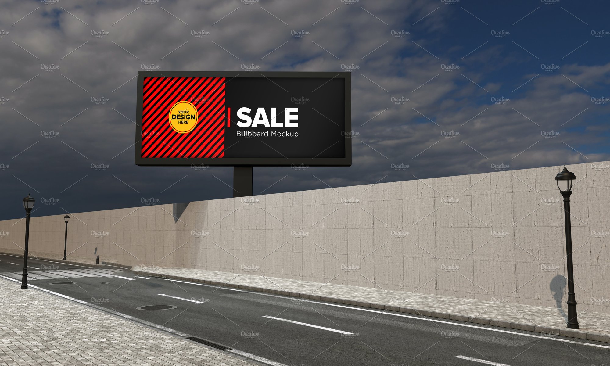 Advertising Billboard Mockup cover image.