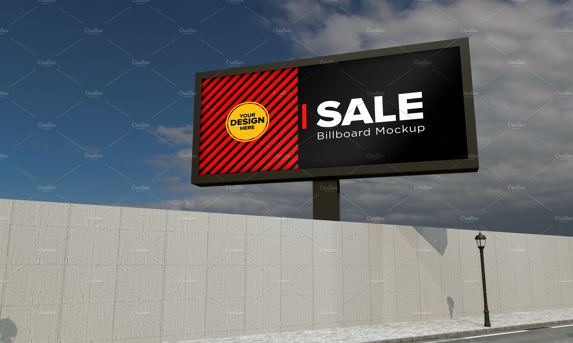 Advertising Billboard Mockup cover image.