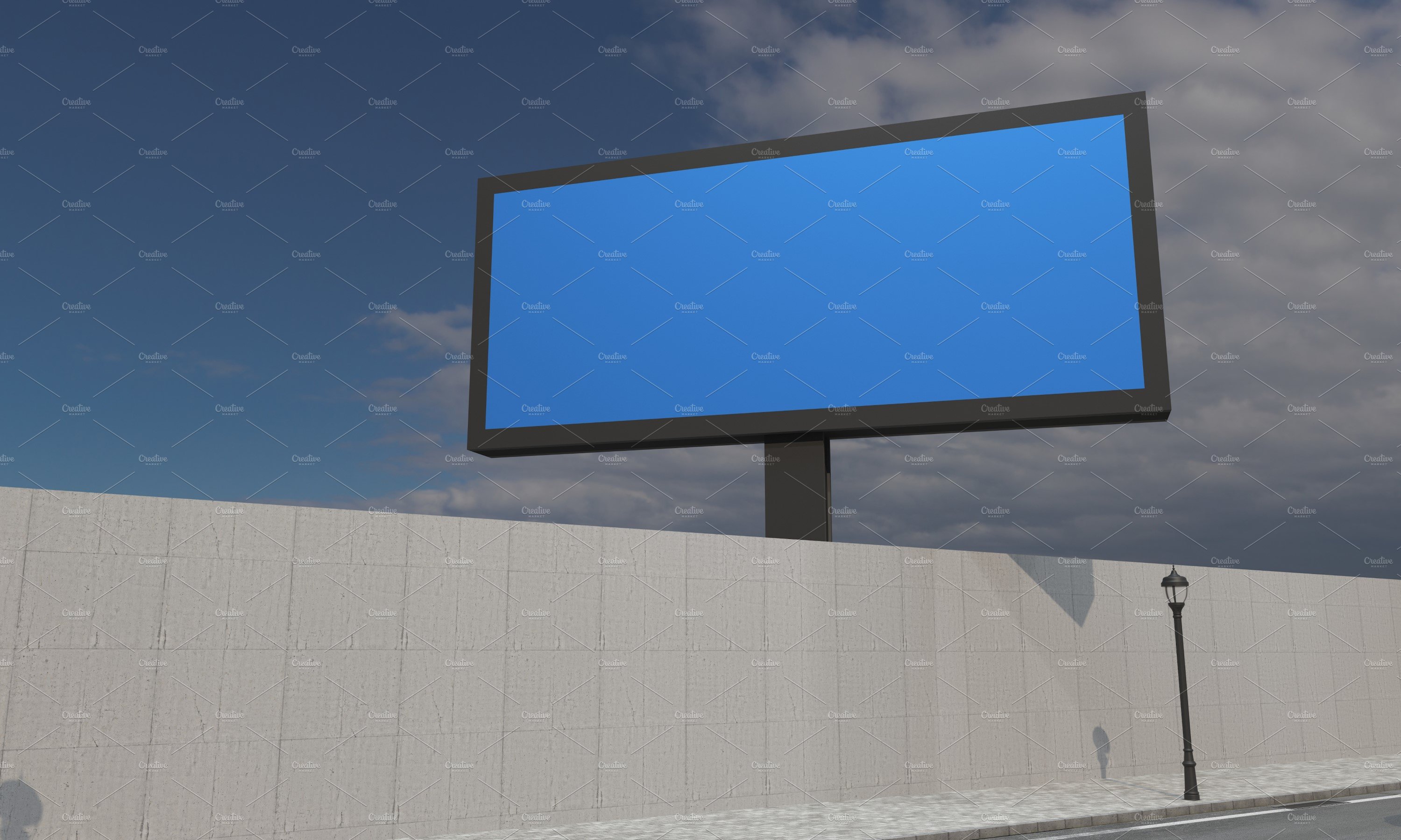 Advertising Billboard Mockup preview image.