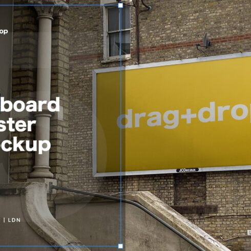 Billboard poster mockup cover image.