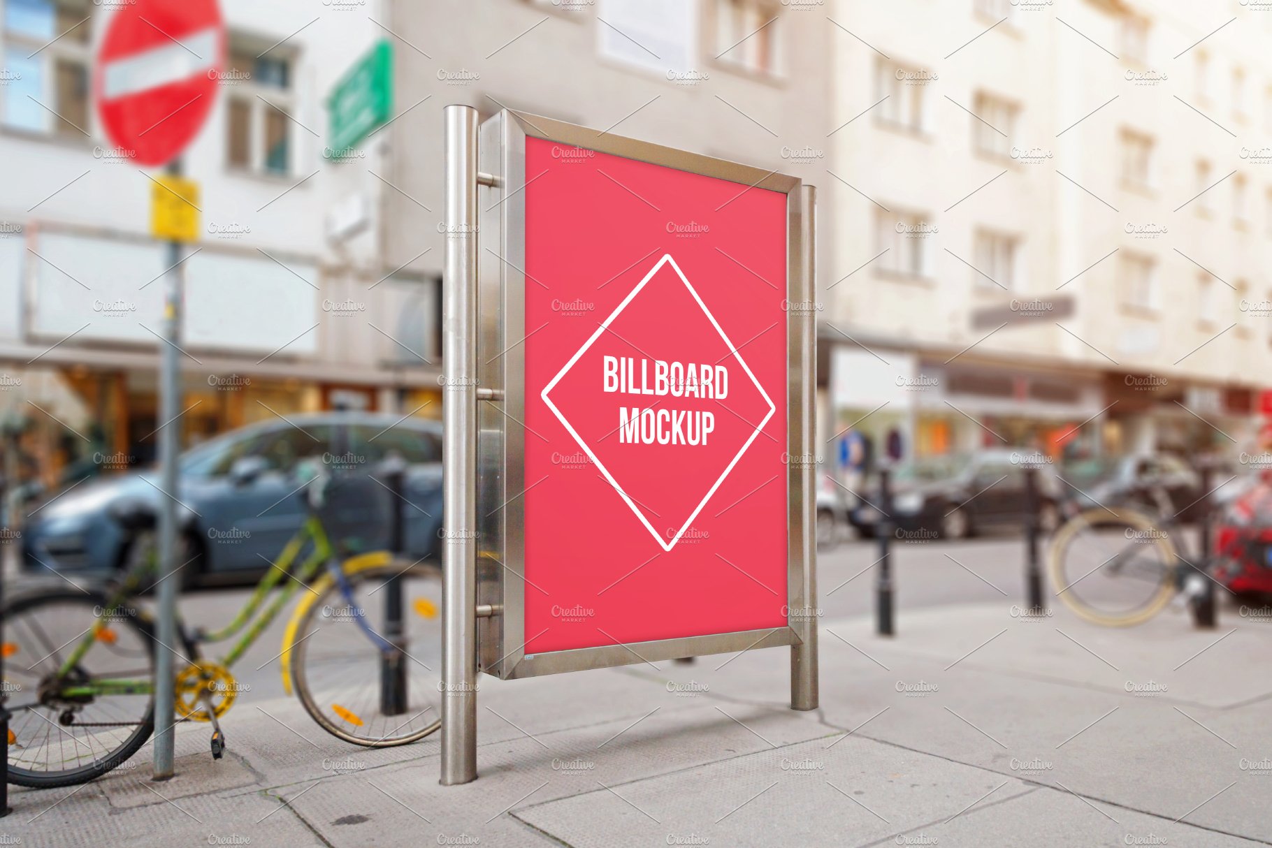 Street billboard mockup cover image.