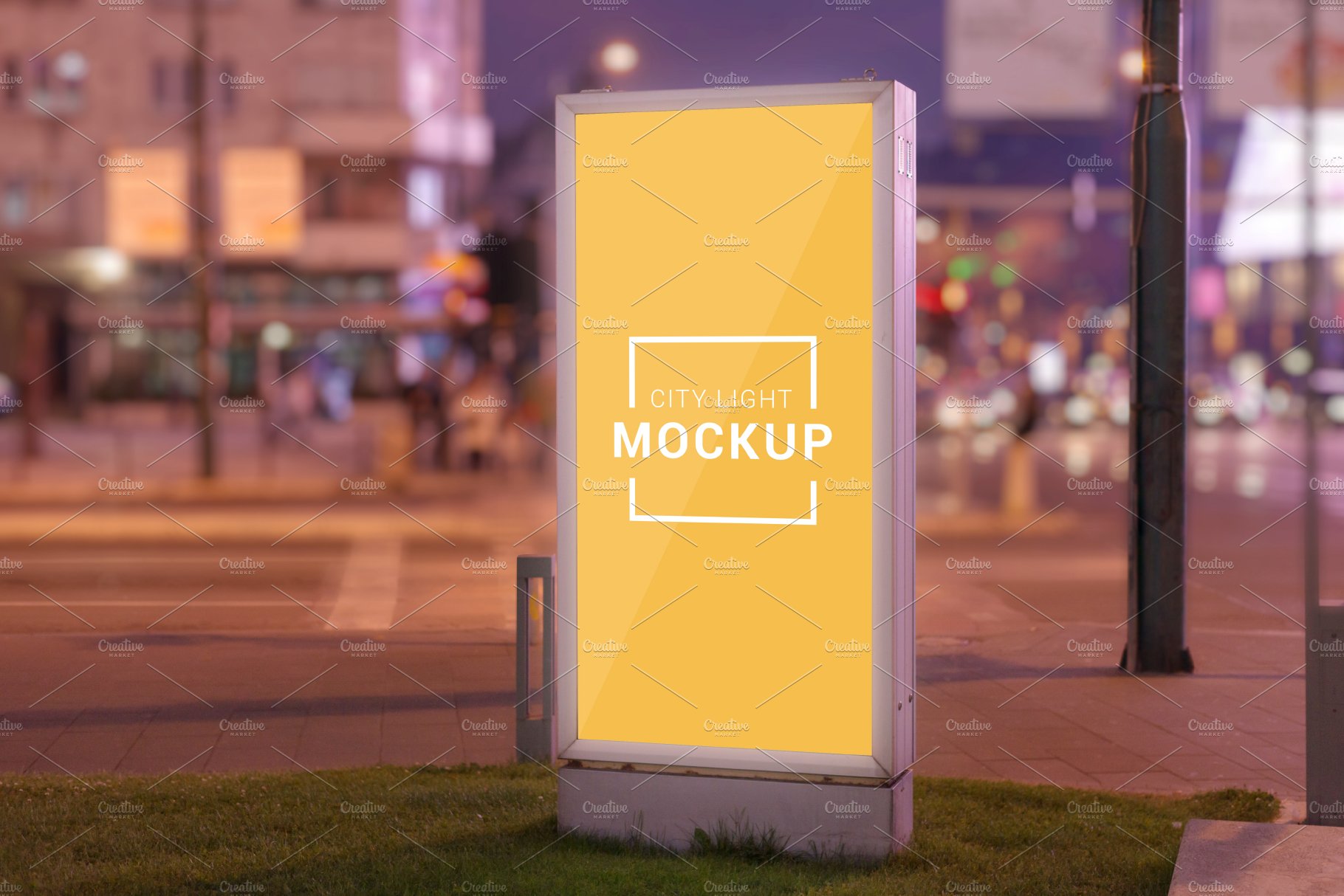 Billboard mockup by night cover image.