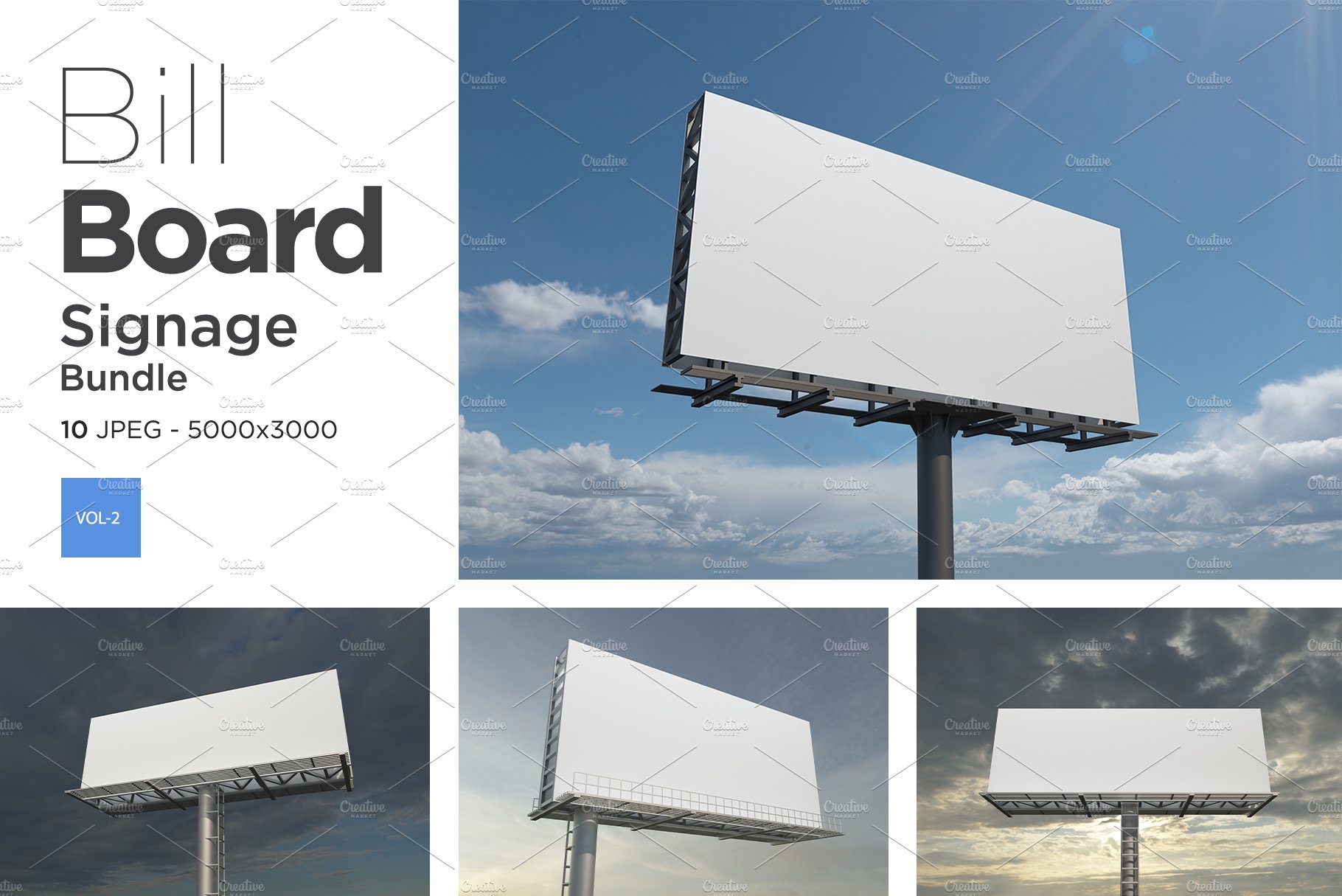 Advertising Billboard Mockup Set V-2 cover image.