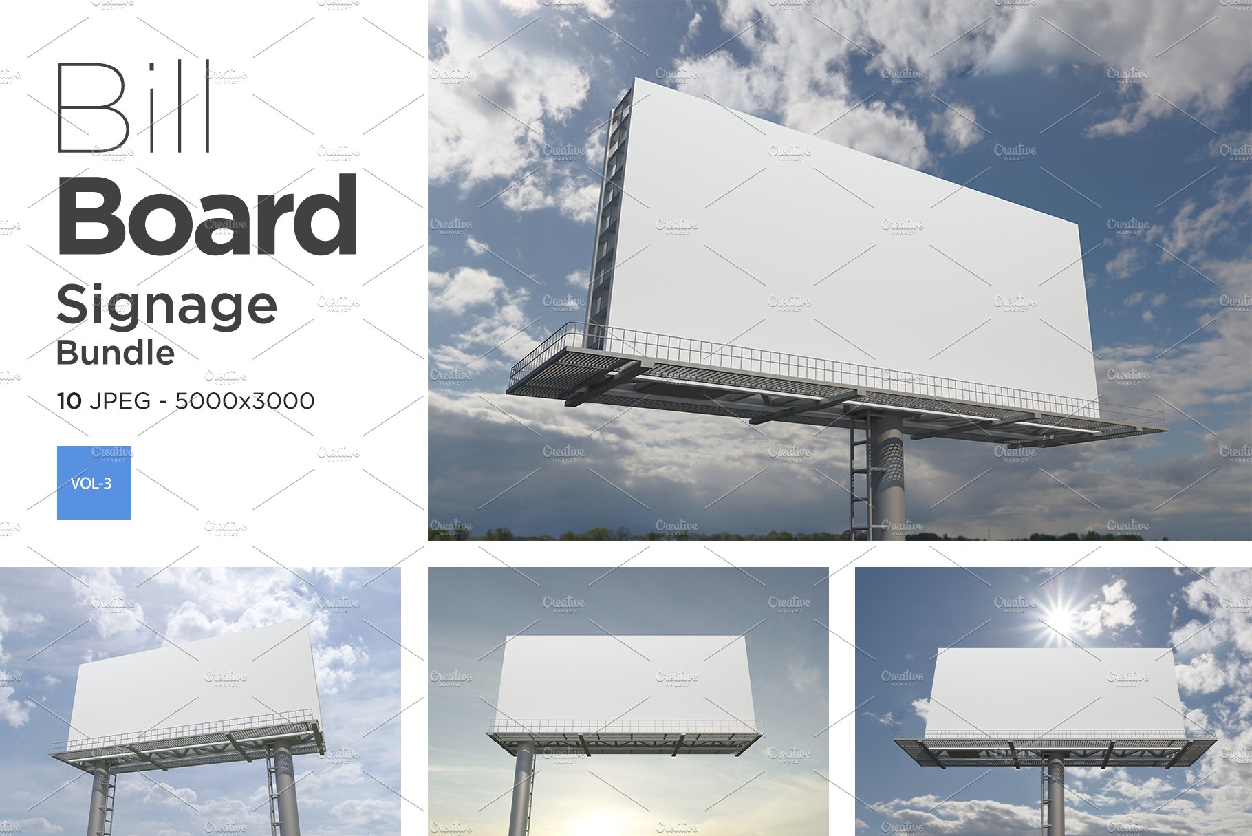 Advertising Billboard Mockup Set V-3 cover image.