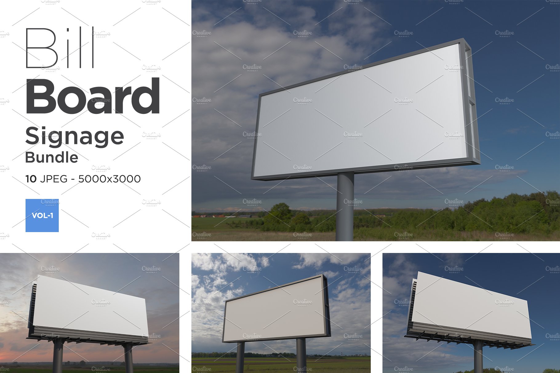 Advertising Billboard Mockup Set V-1 cover image.