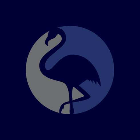 Pelican bird on beach vector logo, Bird logo design vector illustration cover image.