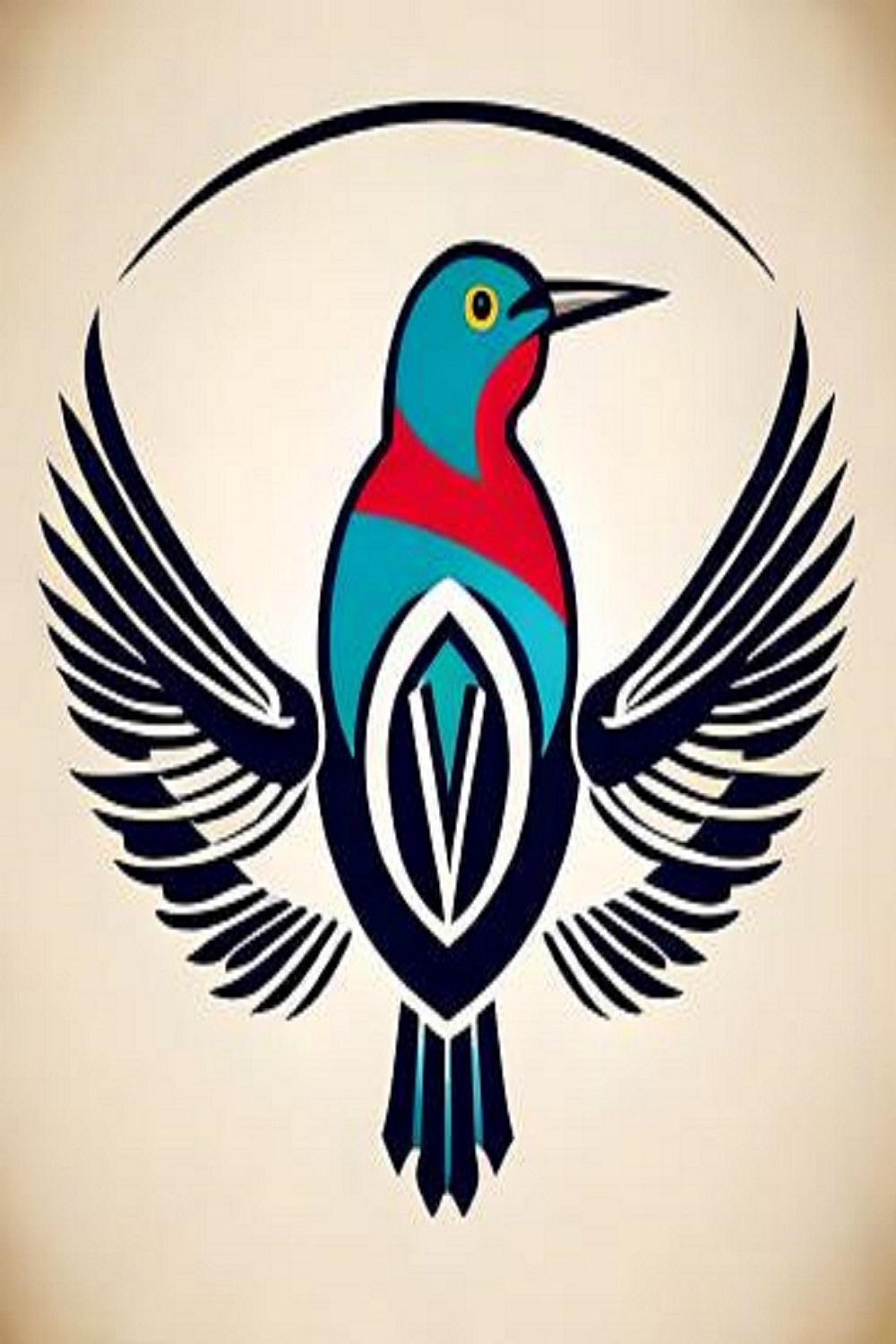 Bird Flying logo pinterest preview image.